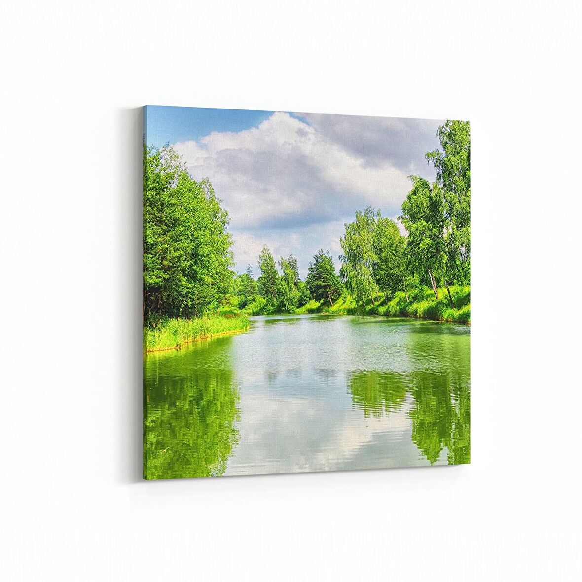 Olla 14446K Doğa / Manzara Görseli Kare Kanvas Tablo (Ölçü: 25X25)