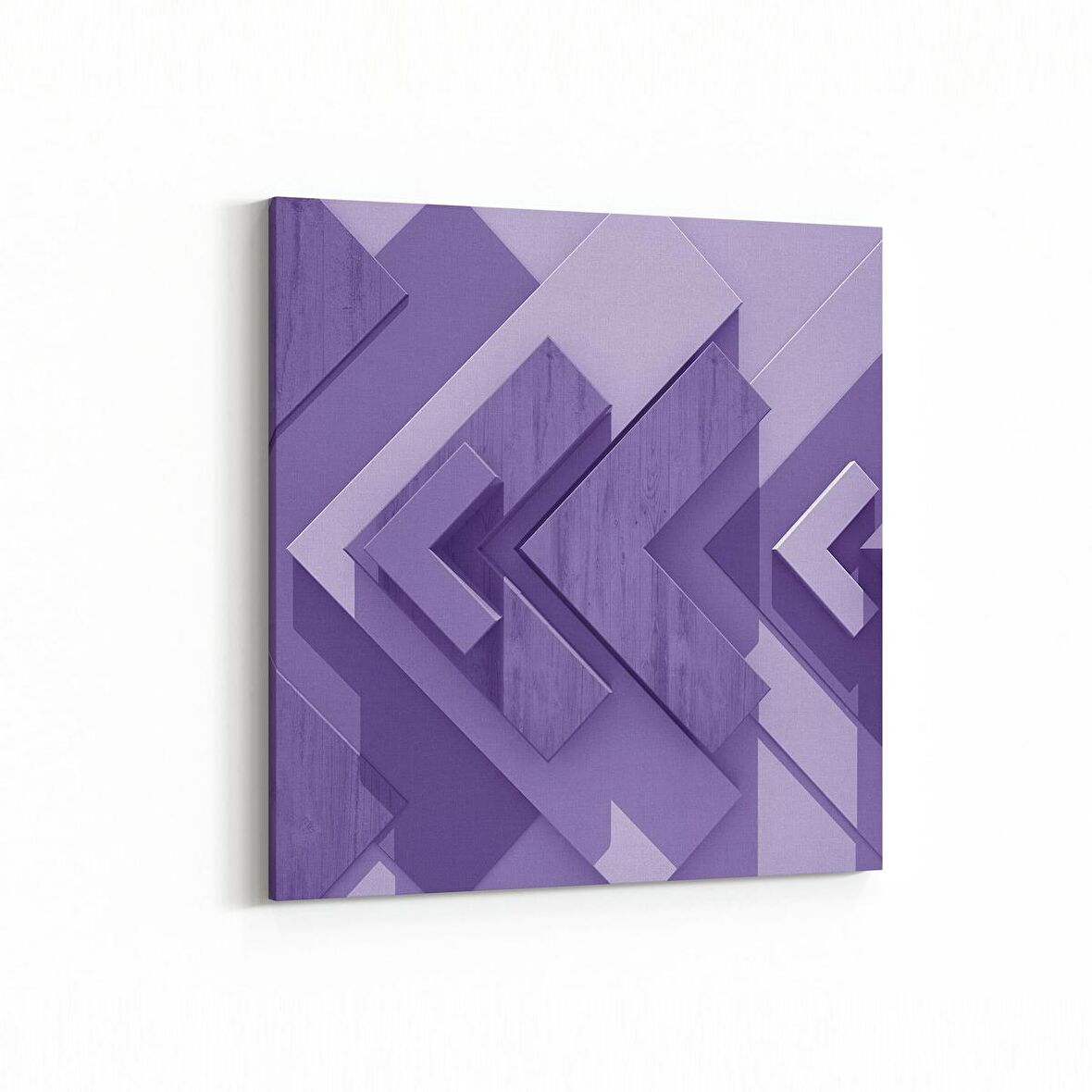 Olla 10043K Abstract 3 Boyut Görsel Kare Kanvas Tablo (Ölçü: 30X30)