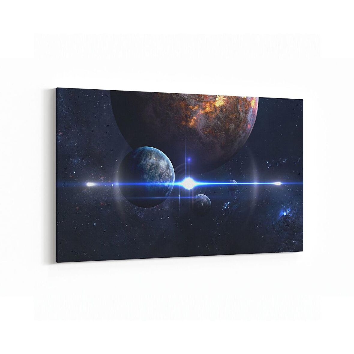 Olla 17657Y Uzay Görseli Yatay Kanvas Tablo (Ölçü: 120X80)