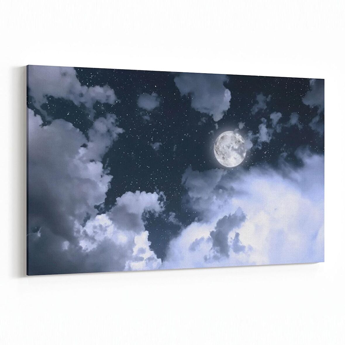 Olla 14825Y Gece Gökyüzü Görseli Yatay Kanvas Tablo (Ölçü: 45X30)