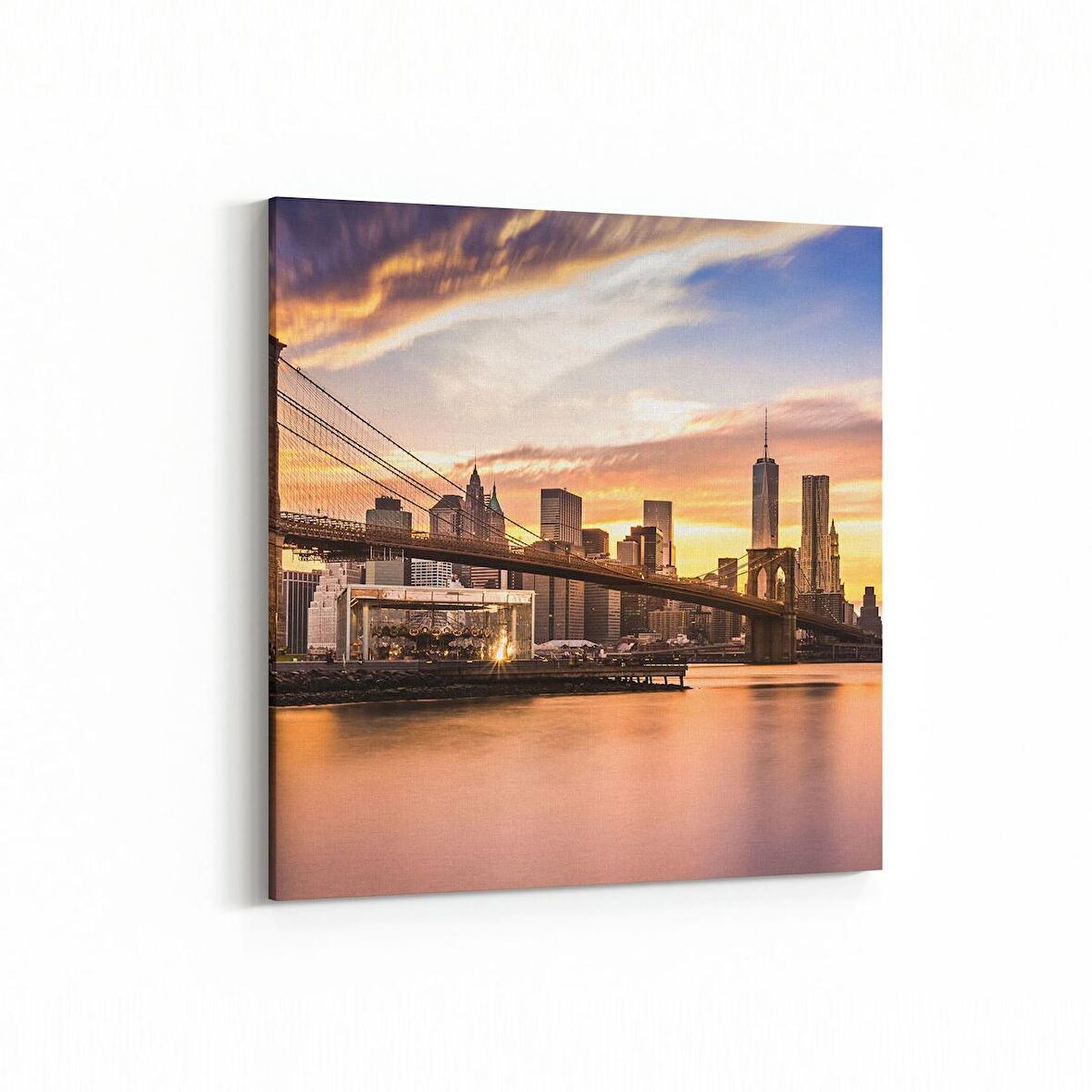 Olla 18313K4 Yapı Görseli Kare 4'lü Kanvas Tablo (Ölçü: 65X65)