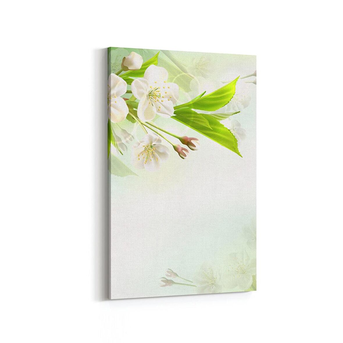 Olla 11675D Orkide Çiçek Görseli Dikey Kanvas Tablo (Ölçü: 100X150)