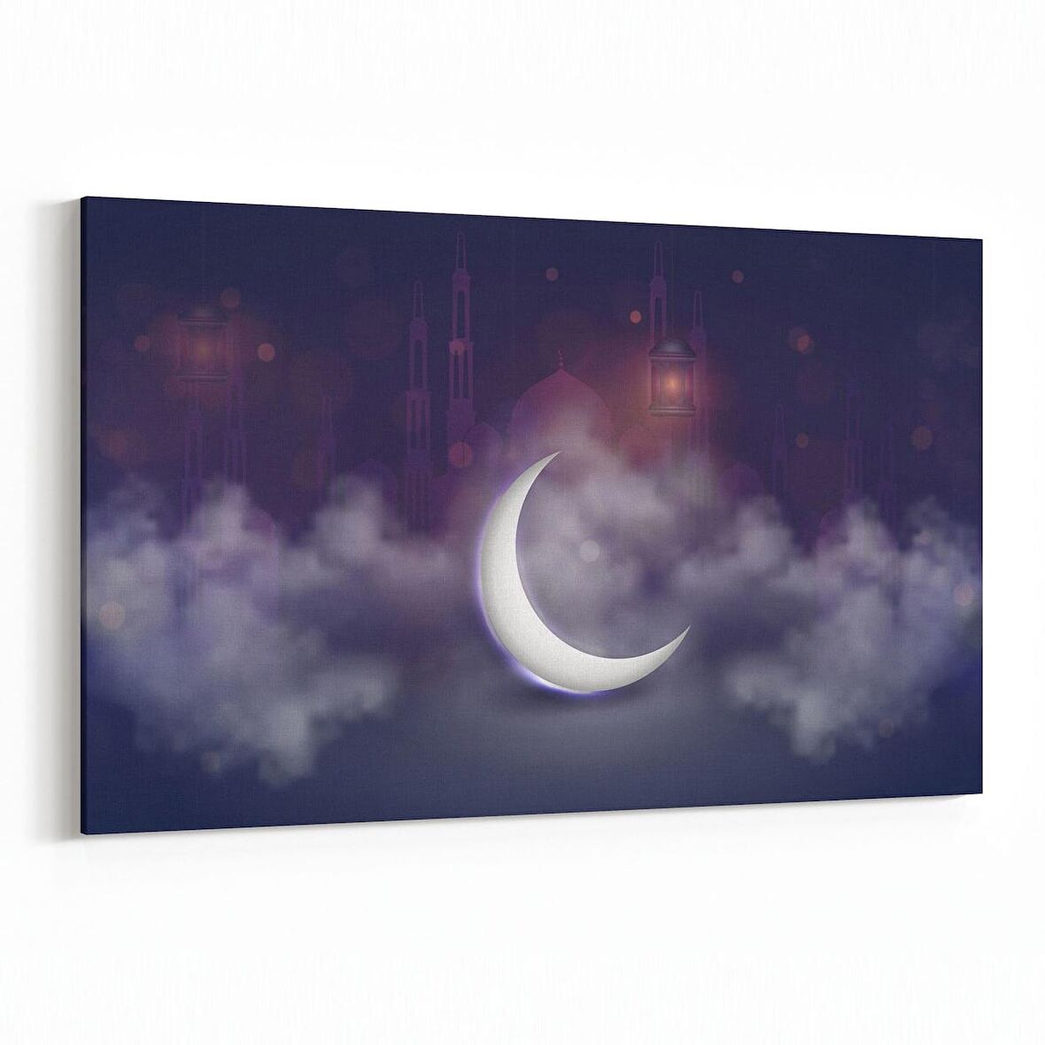 Olla 14640Y Gece Gökyüzü Görseli Yatay Kanvas Tablo (Ölçü: 150X100)