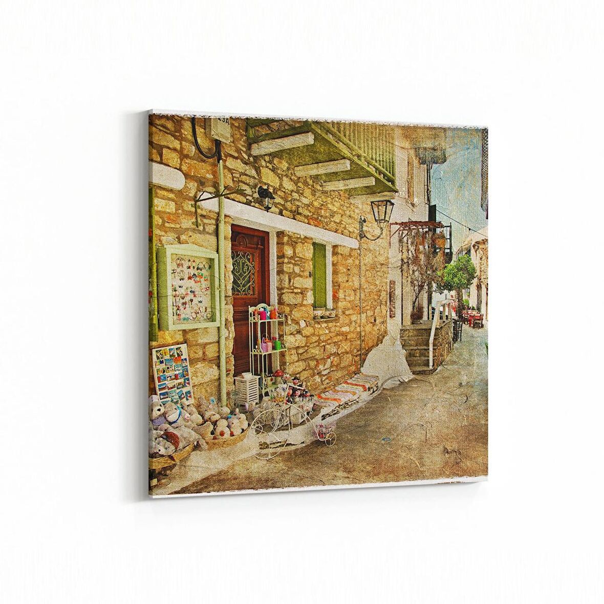 Olla 17863K Yapı Görseli Kare Kanvas Tablo (Ölçü: 30X30)