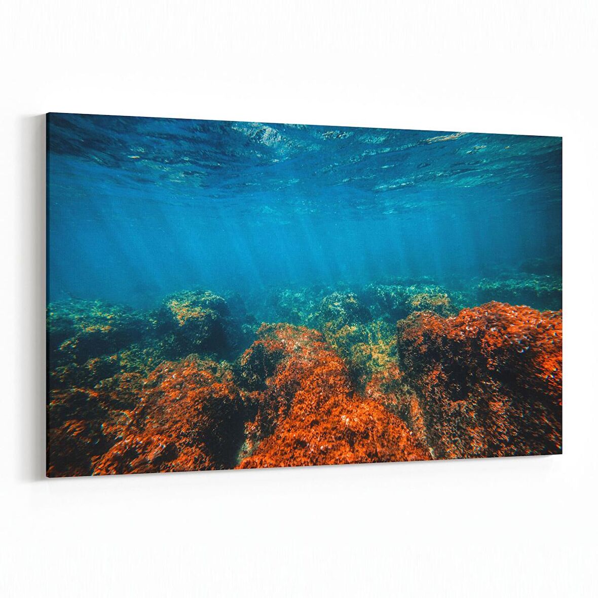 Olla 12874Y Deniz / Okyanus Görseli Yatay Kanvas Tablo (Ölçü: 45X30)