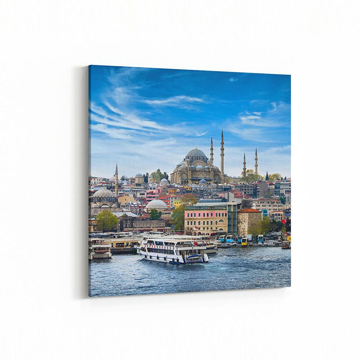 Olla 18445K4 Yapı Görseli Kare 4'lü Kanvas Tablo (Ölçü: 65X65)