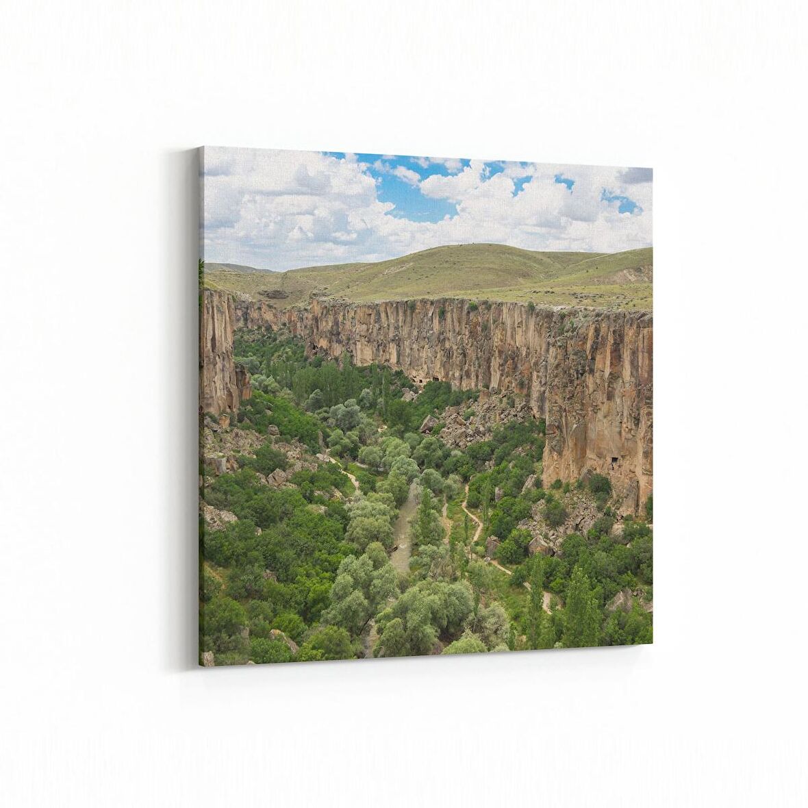 Olla 14063K Doğa / Manzara Görseli Kare Kanvas Tablo (Ölçü: 30X30)