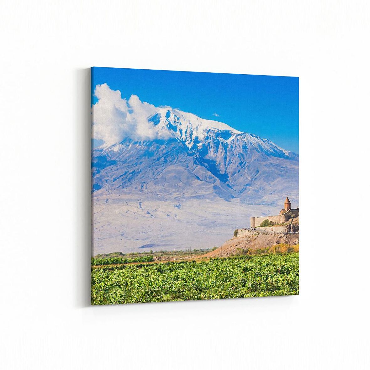 Olla 13989K Doğa / Manzara Görseli Kare Kanvas Tablo (Ölçü: 25X25)