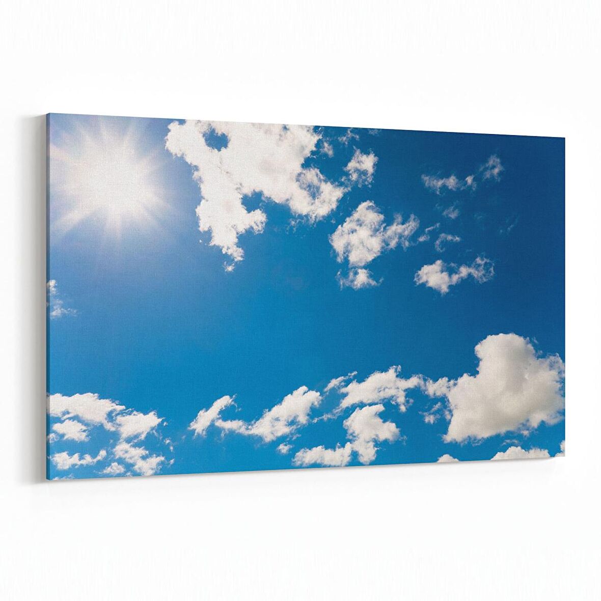 Olla 15701Y Gökyüzü Bulut Görseli  Yatay Kanvas Tablo (Ölçü: 30X20)