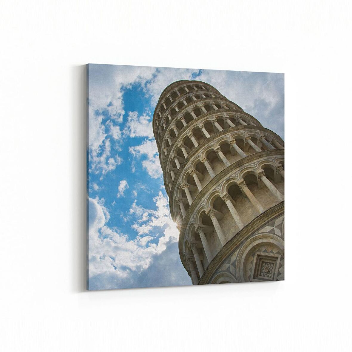 Olla 17978K Yapı Görseli Kare Kanvas Tablo (Ölçü: 100X100)