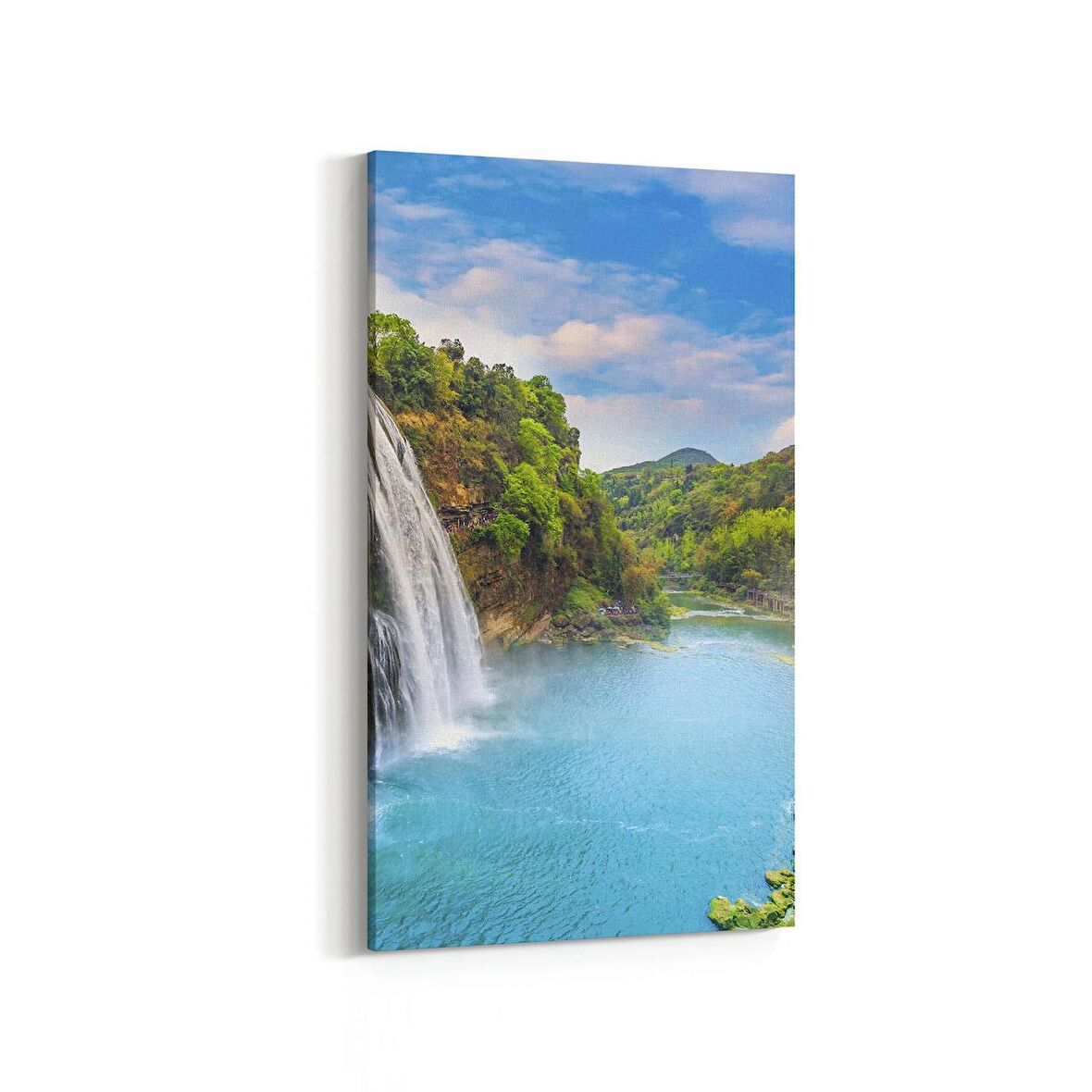 Olla 14093DD Doğa / Manzara Görseli Dikey Dar Kanvas Tablo (Ölçü: 40X80)