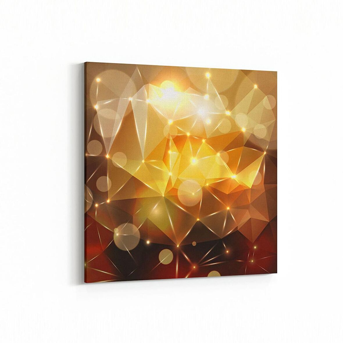 Olla 10308K Abstract Görsel Kare Kanvas Tablo (Ölçü: 25X25)