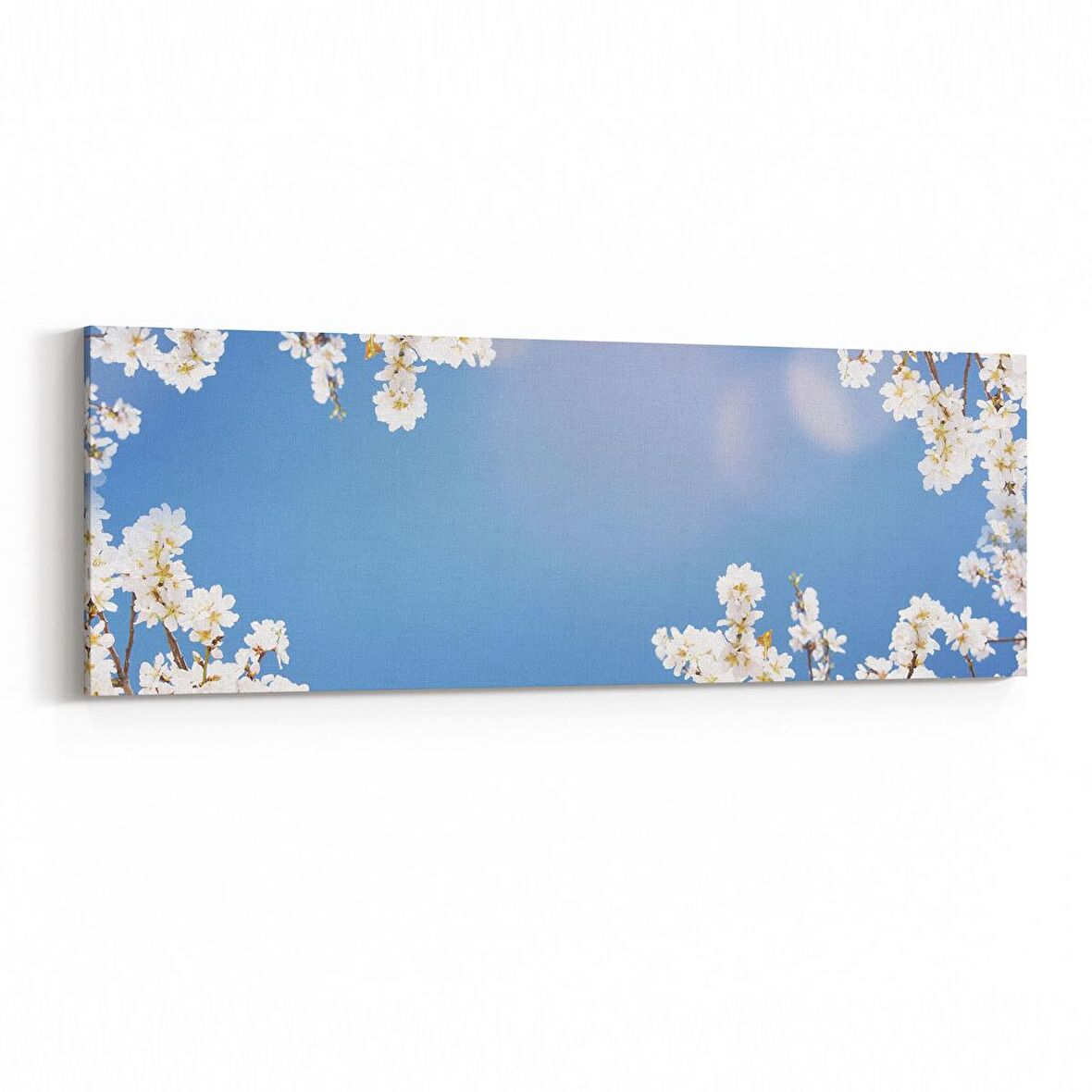 Olla 10948YI Ağaç Görseli Yatay İnce Kanvas Tablo (Ölçü: 90X30)