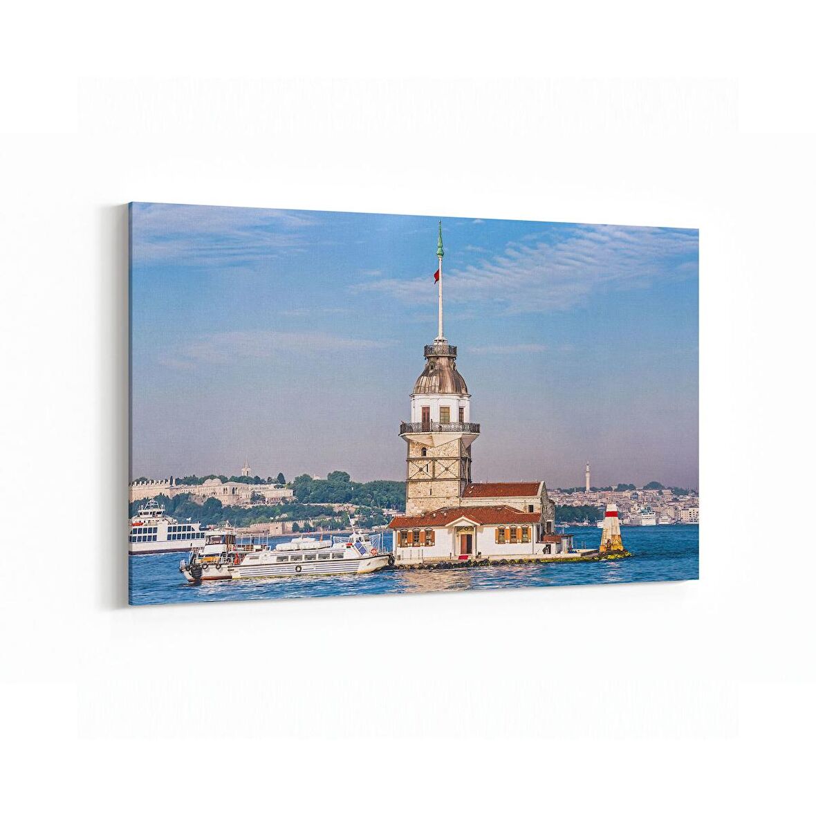 Olla 18215Y Yapı Görseli Yatay Kanvas Tablo (Ölçü: 150X100)