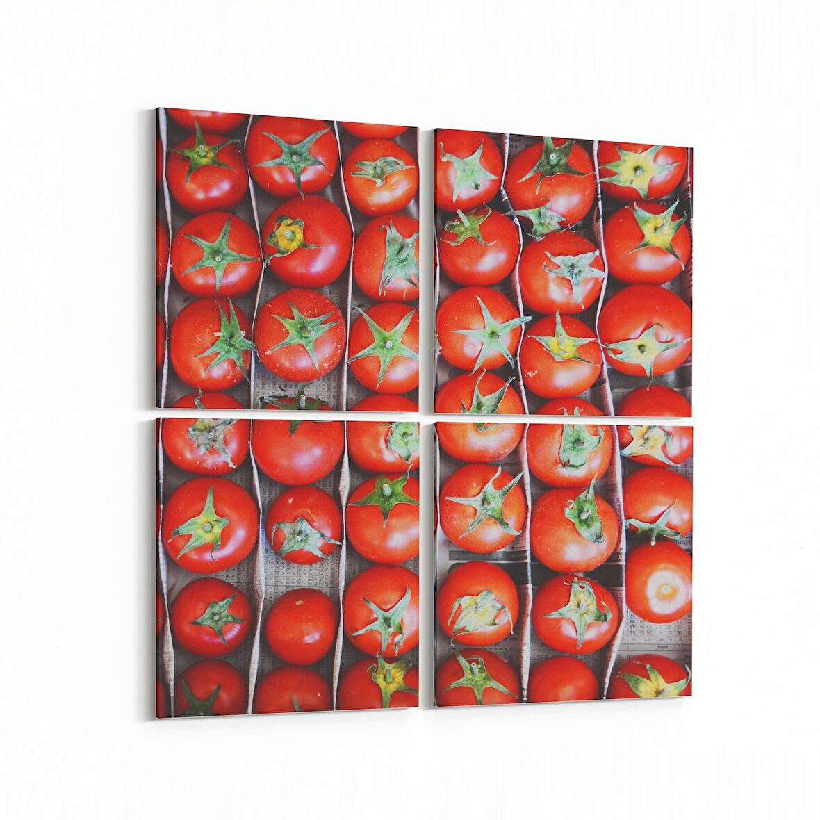 Olla 15261K4 Gıda Görseli Kare 4'lü Kanvas Tablo (Ölçü: 65X65)