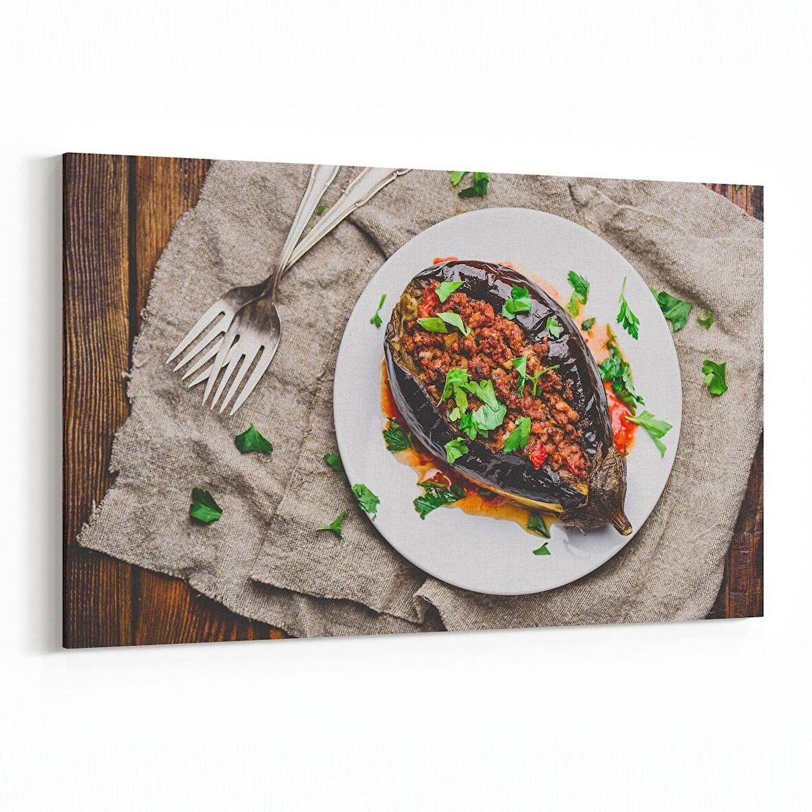 Olla 15093Y Gıda Görseli Yatay Kanvas Tablo (Ölçü: 70X50)