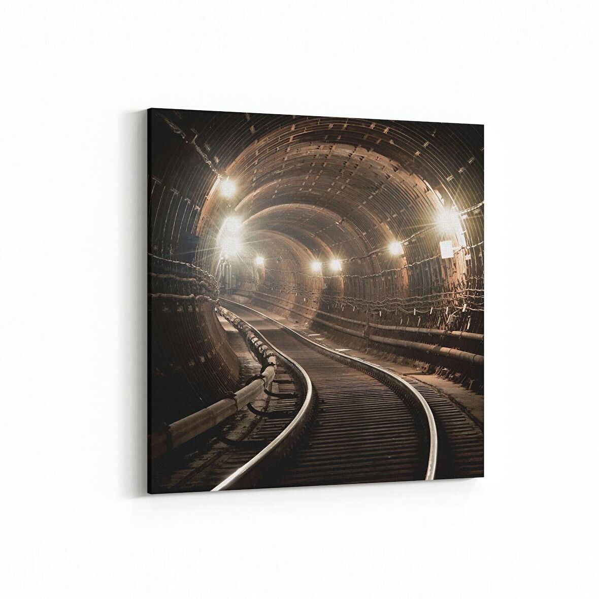 Olla 18492K Yapı Görseli Kare Kanvas Tablo (Ölçü: 25X25)