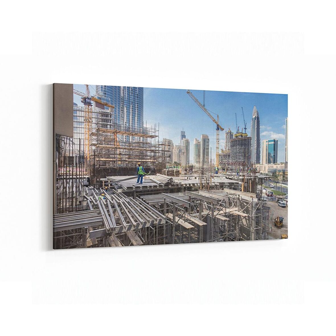 Olla 18728Y Yapı Görseli Yatay Kanvas Tablo (Ölçü: 150X100)