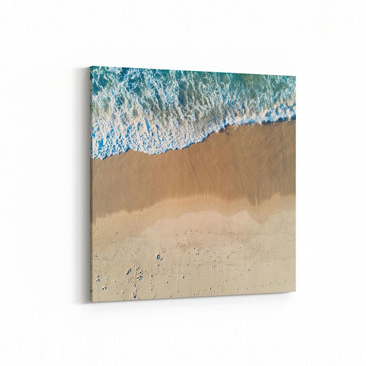 Olla 16598K Kumsal / Sahil Görseli Kare Kanvas Tablo (Ölçü: 100X100)