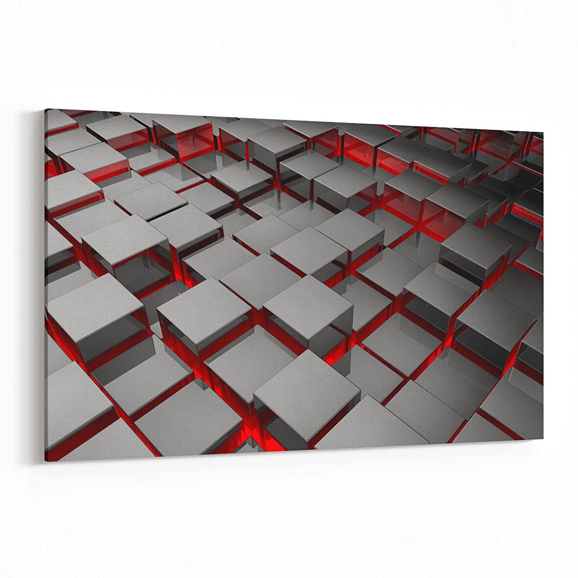 Olla 10053Y Abstract 3 Boyut Görsel Yatay Kanvas Tablo (Ölçü: 150X100)