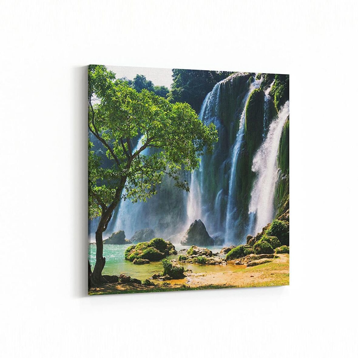 Olla 13457K Doğa / Manzara Görseli Kare Kanvas Tablo (Ölçü: 25X25)