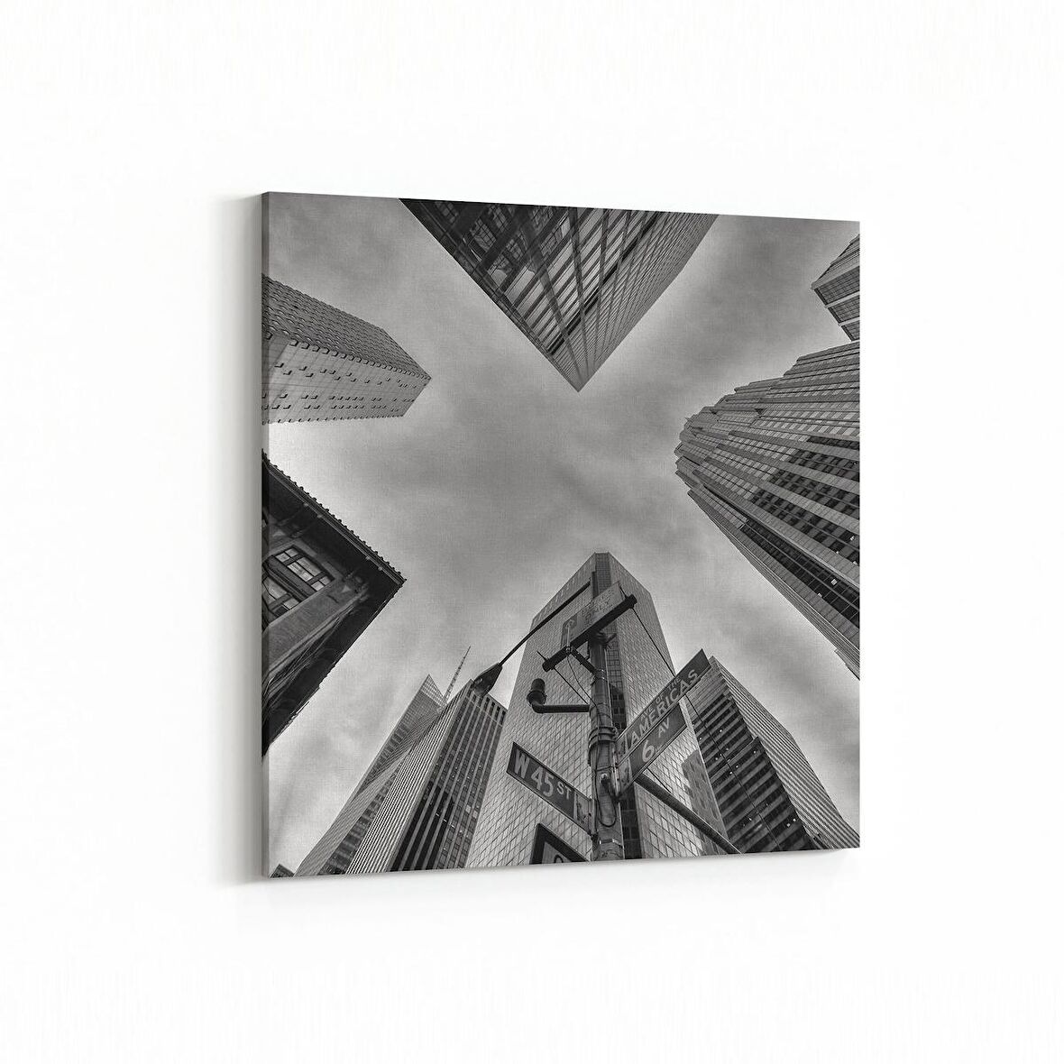 Olla 18254K Yapı Görseli Kare Kanvas Tablo (Ölçü: 25X25)