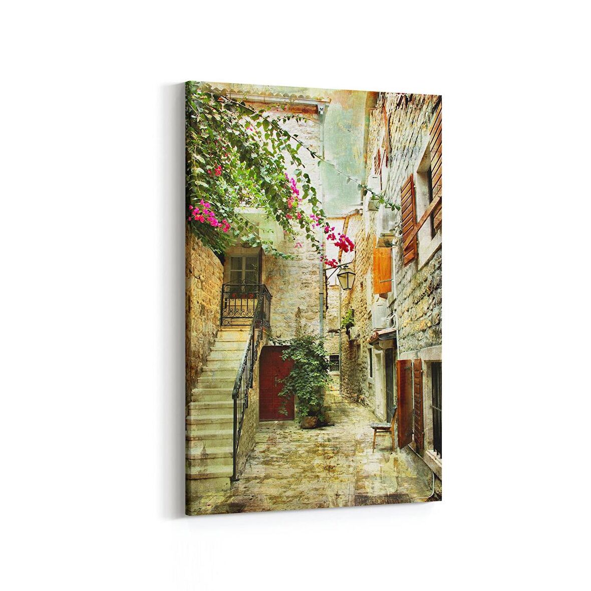 Olla 18205D Yapı Görseli Dikey Kanvas Tablo (Ölçü: 60X90)