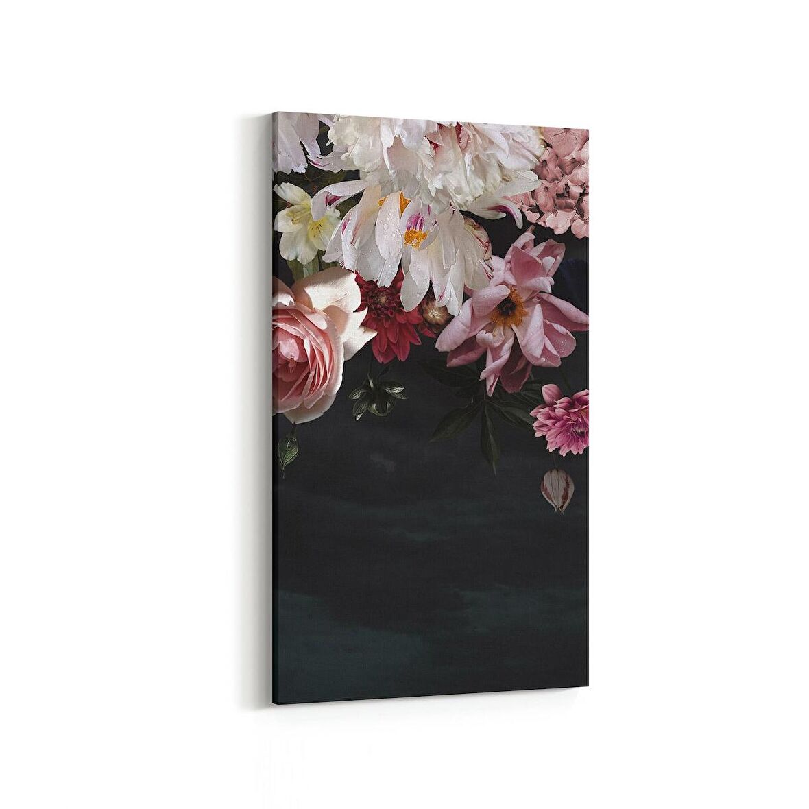 Olla 11767DD Çiçek Görseli Dikey Dar Kanvas Tablo (Ölçü: 30X60)