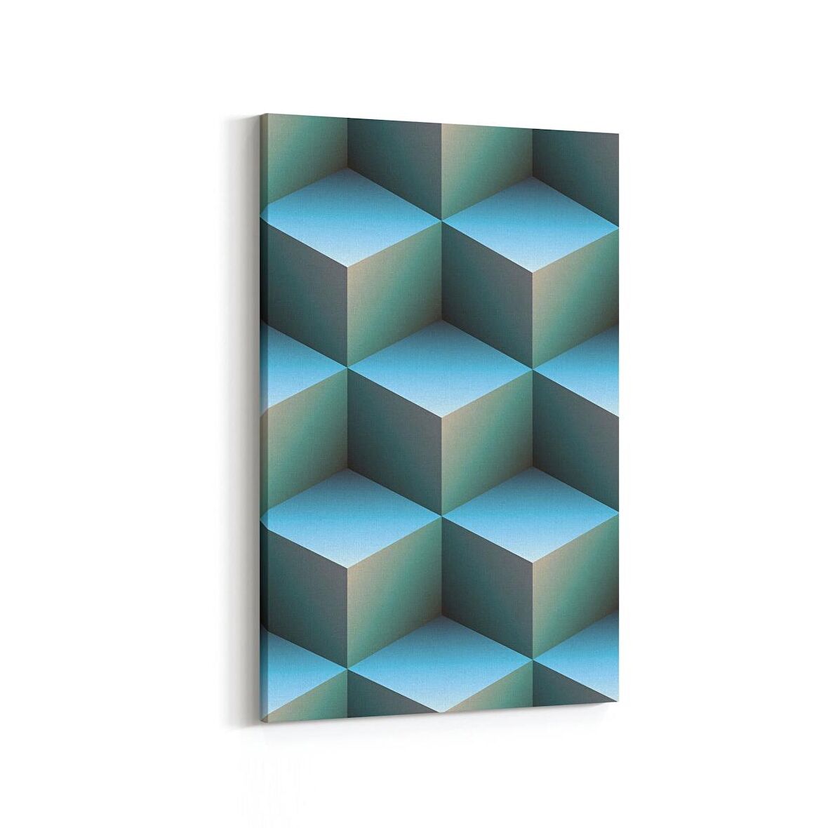 Olla 14946D Geometrik Desen Görseli Dikey Kanvas Tablo (Ölçü: 20X30)