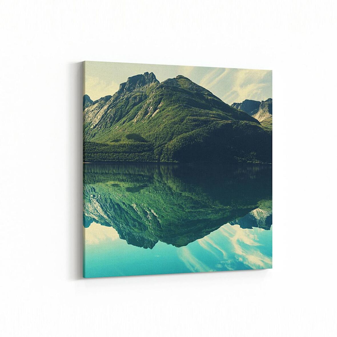 Olla 13762K Doğa / Manzara Görseli Kare Kanvas Tablo (Ölçü: 25X25)