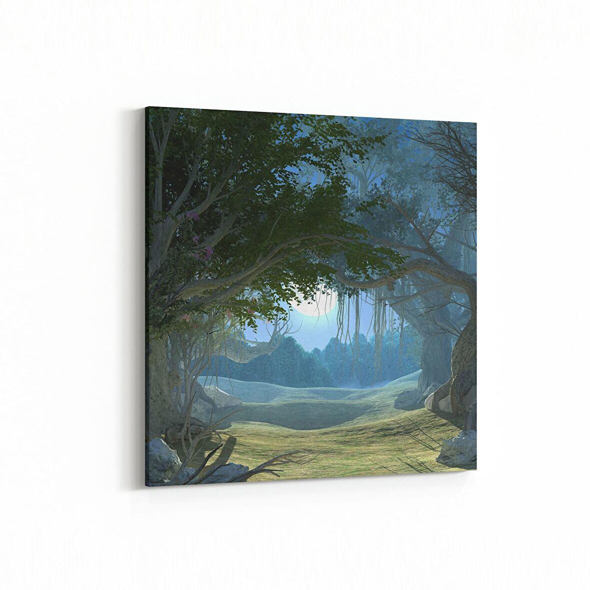 Olla 14035K Doğa / Manzara Görseli Kare Kanvas Tablo (Ölçü: 100X100)