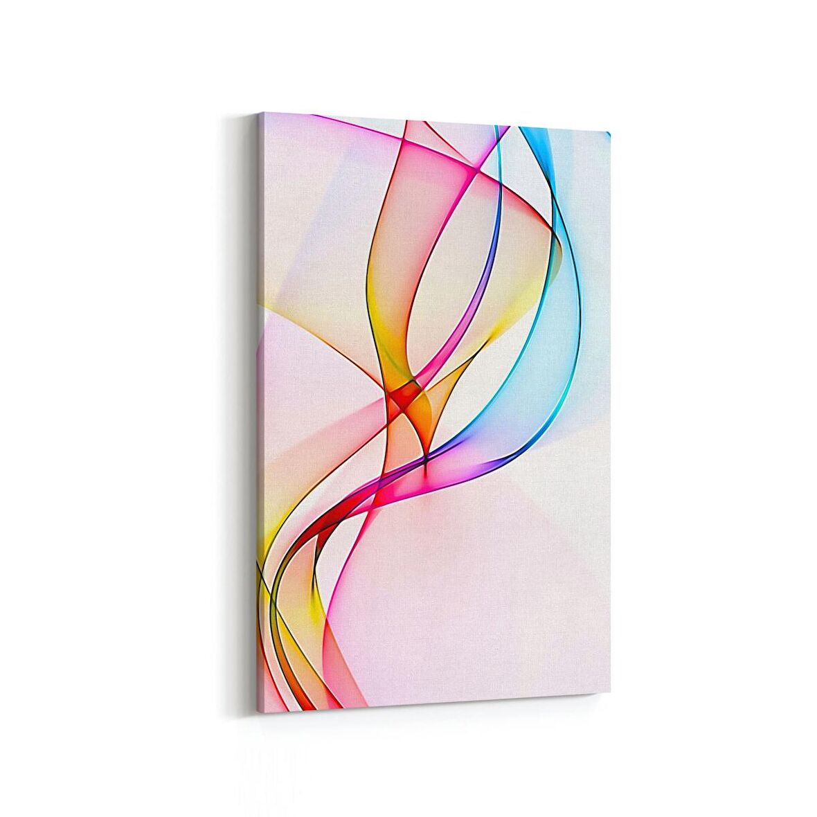 Olla 10133D Abstract Görsel Dikey Kanvas Tablo (Ölçü: 100X150)