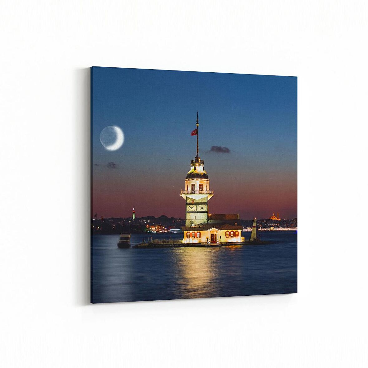 Olla 18647K Yapı Görseli Kare Kanvas Tablo (Ölçü: 25X25)