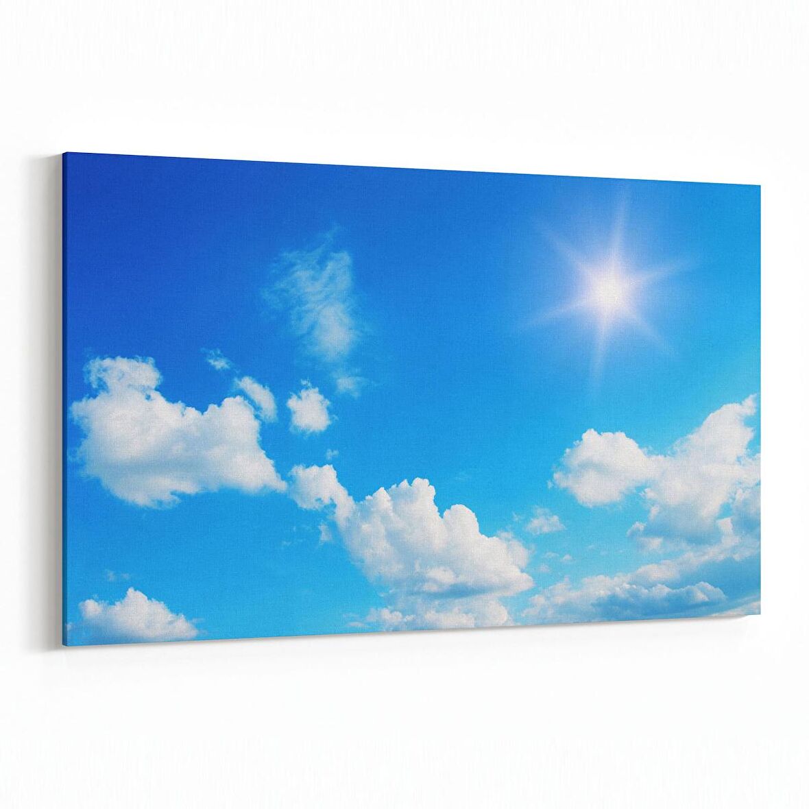 Olla 15601Y Gökyüzü Bulut Görseli  Yatay Kanvas Tablo (Ölçü: 70X50)