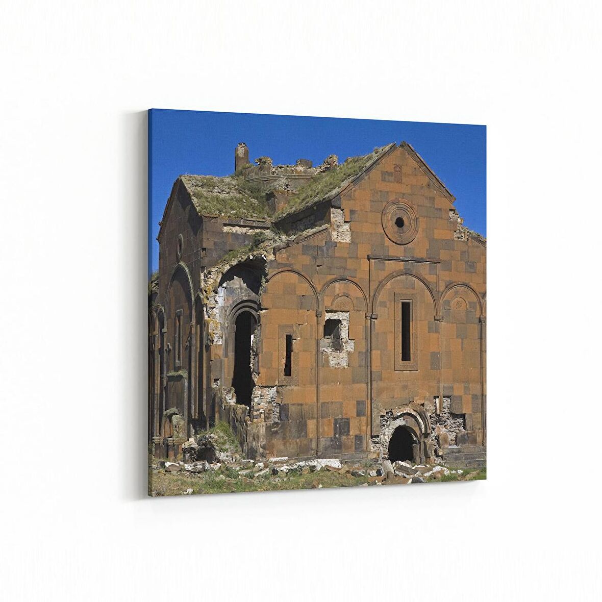 Olla 18849K4 Yapı Görseli Kare 4'lü Kanvas Tablo (Ölçü: 65X65)