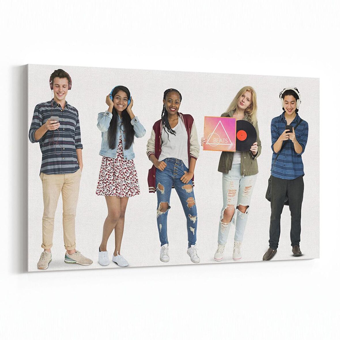 Olla 16982Y Model / Manken Görseli Yatay Kanvas Tablo (Ölçü: 150X100)