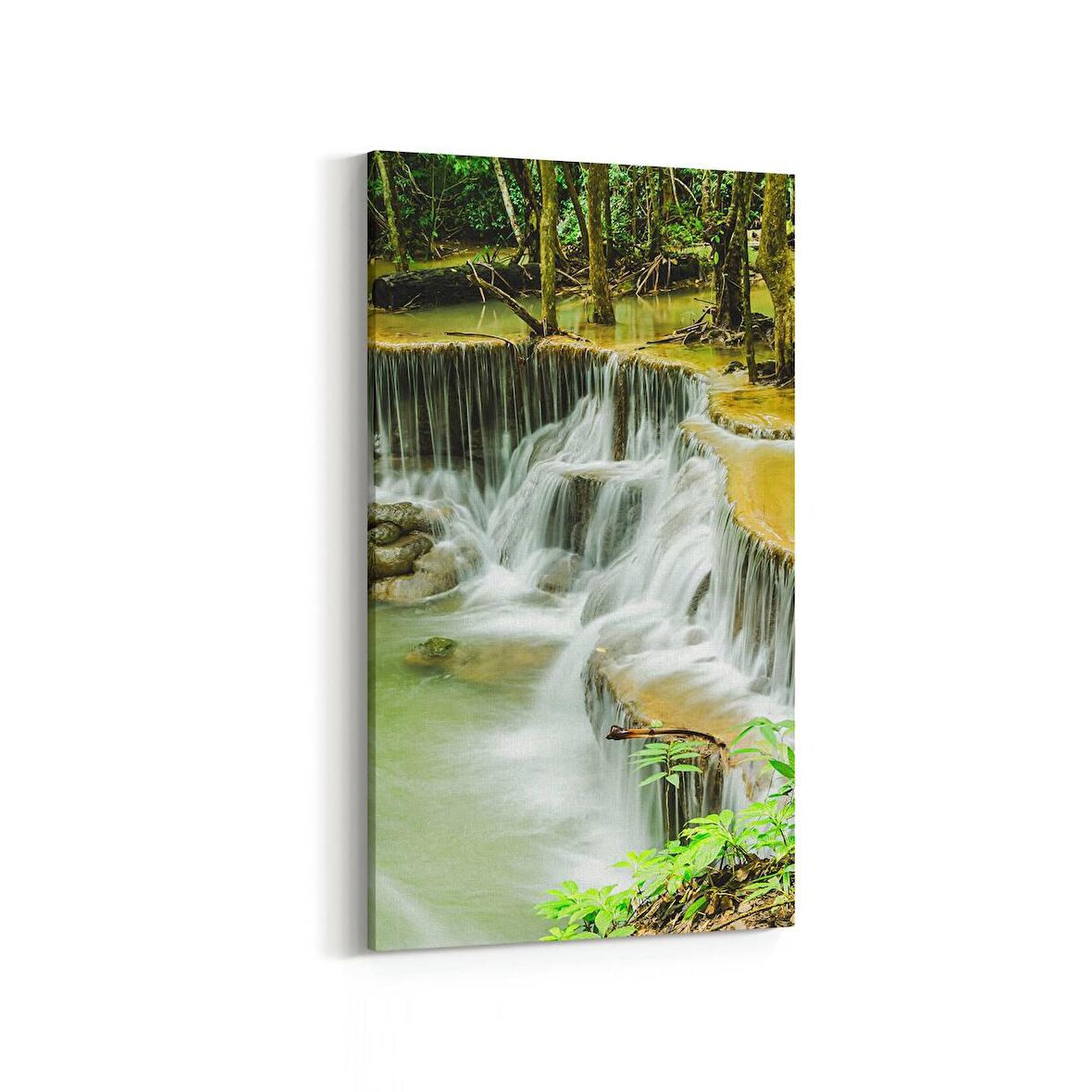 Olla 13746DD Doğa / Manzara Görseli Dikey Dar Kanvas Tablo (Ölçü: 60X120)