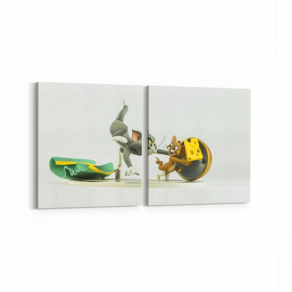 Olla 12764K2Y Çocuk Odası Görseli 2'li Yatay Kanvas Tablo (Ölçü: 85X40)