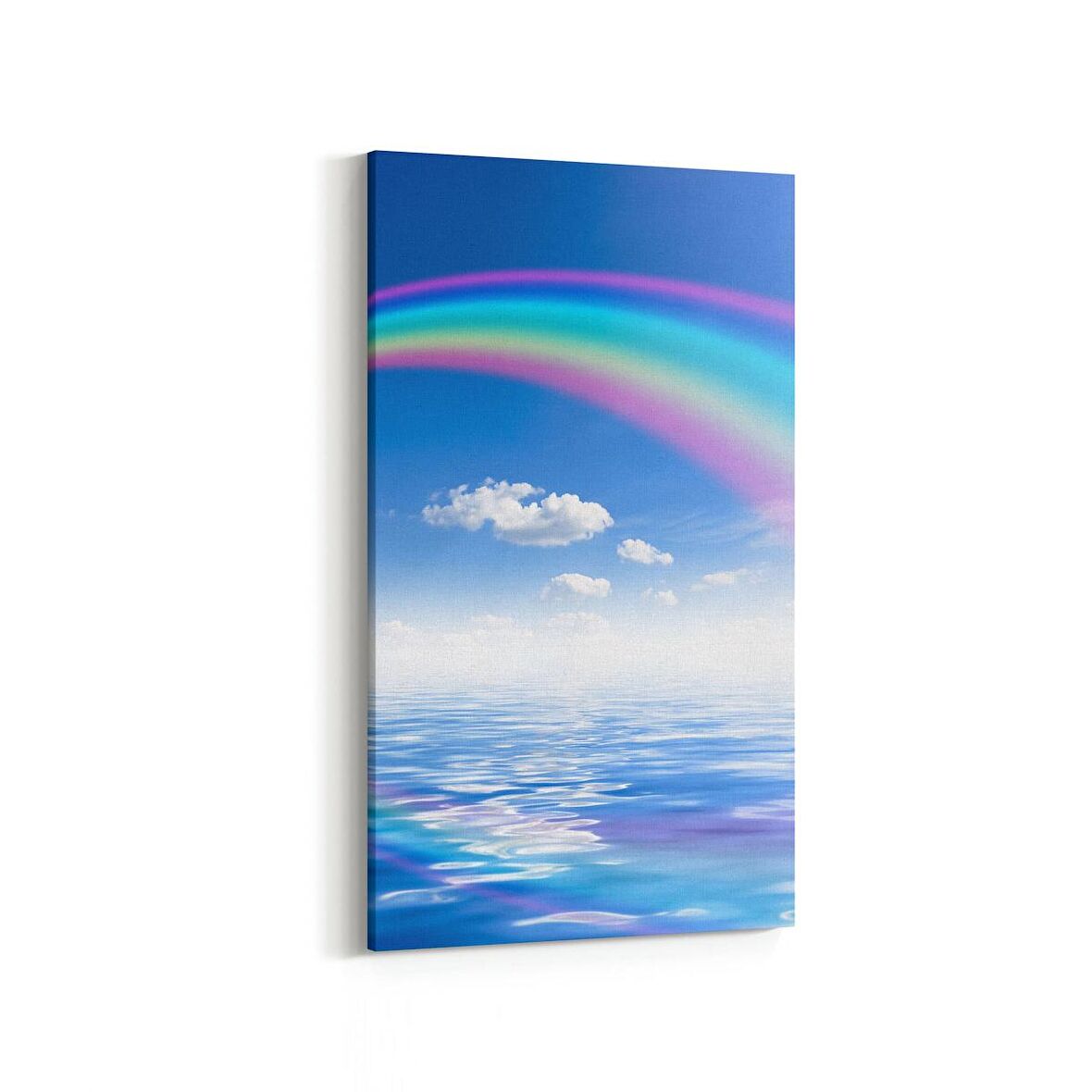 Olla 16358DD Kumsal / Sahil Görseli Dikey Dar Kanvas Tablo (Ölçü: 30X60)