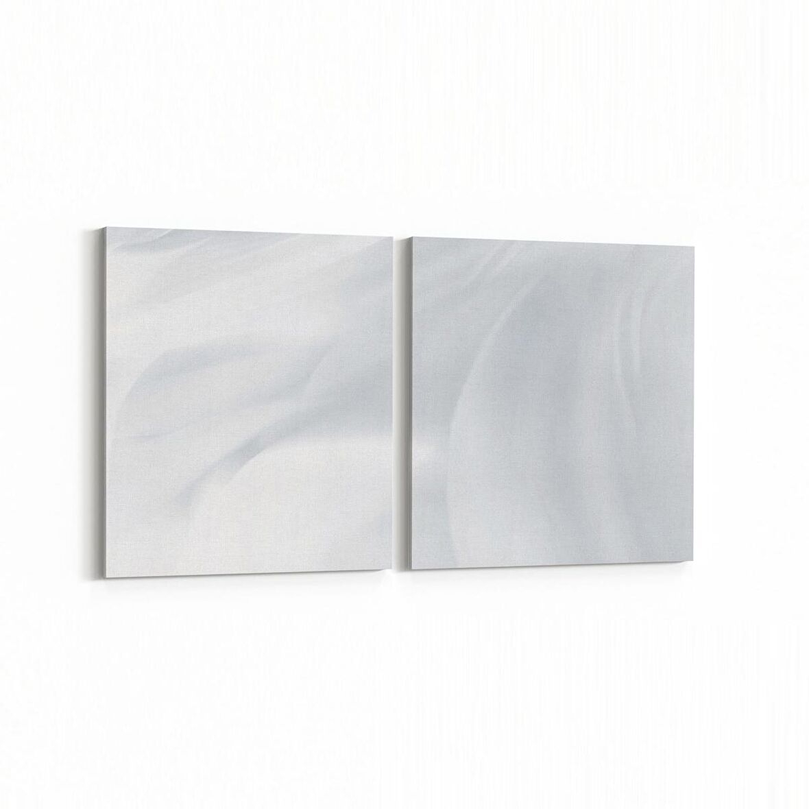 Olla 10213K2Y Abstract Görsel Kare 2'li Yatay Kanvas Tablo (Ölçü: 85X40)