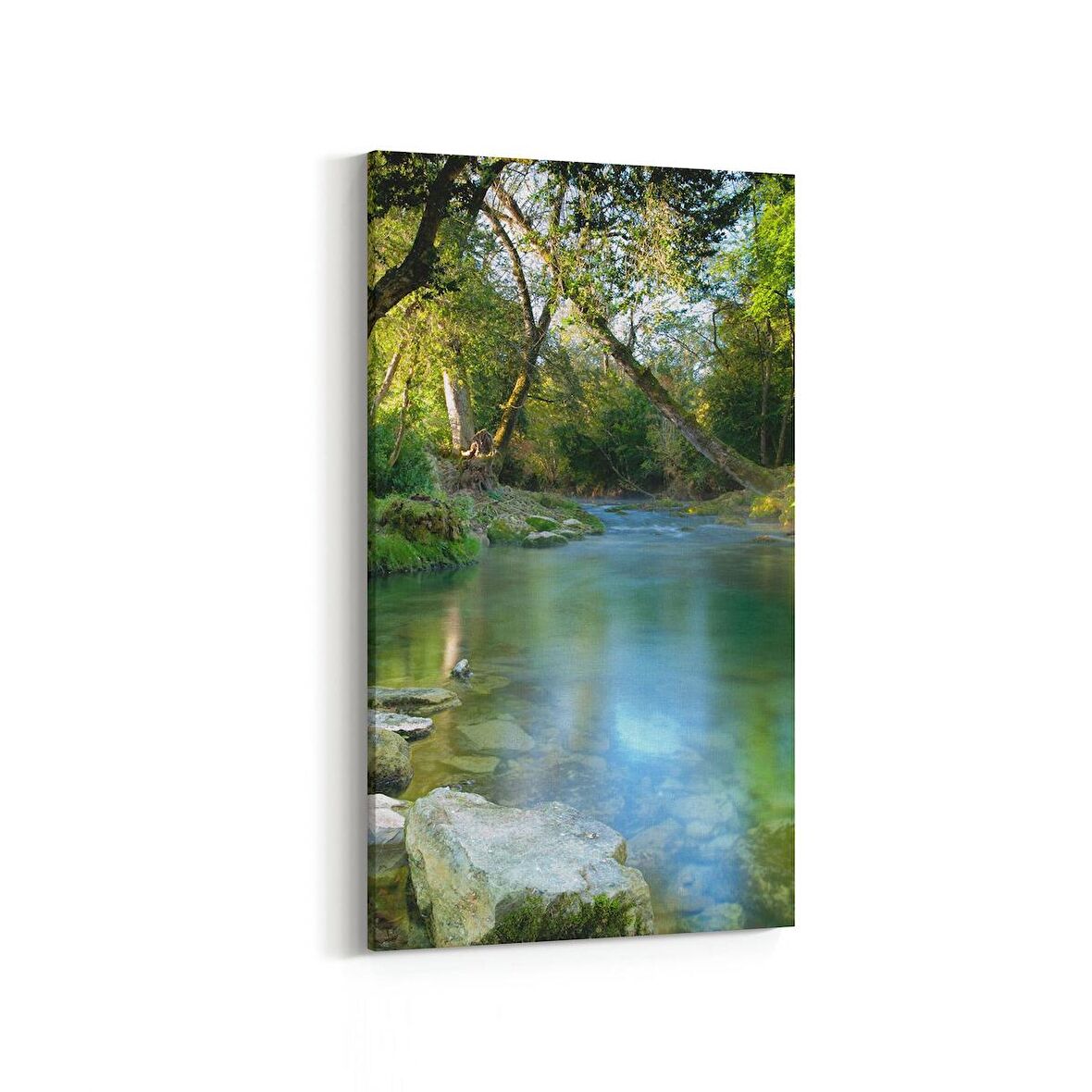 Olla 14611DD Doğa / Manzara Görseli Dikey Dar Kanvas Tablo (Ölçü: 40X80)