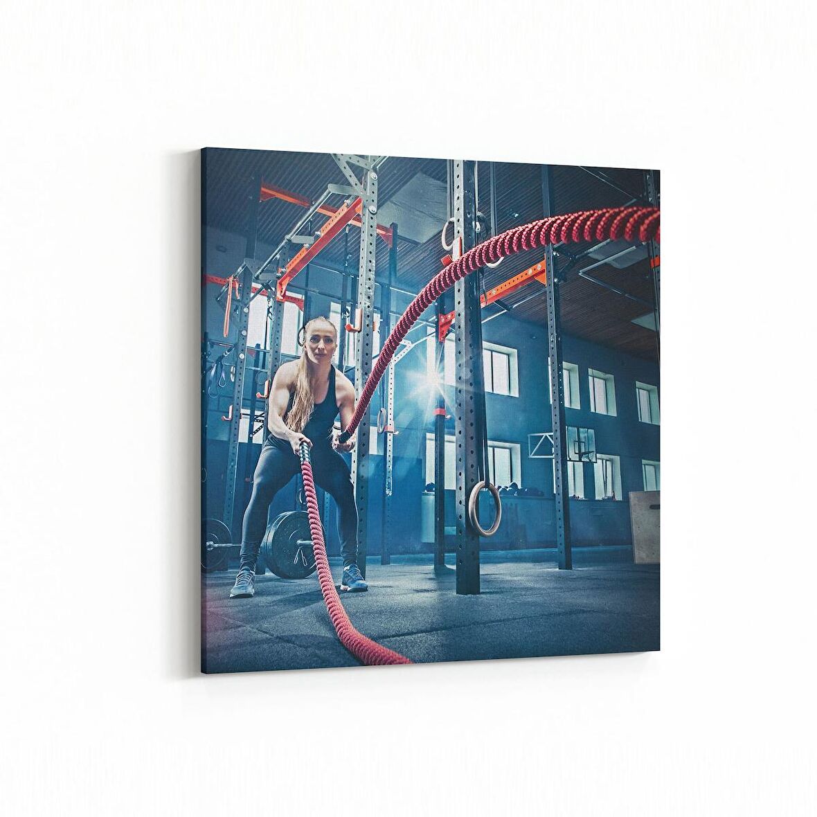 Olla 17112K Spor Görseli Kare Kanvas Tablo (Ölçü: 25X25)