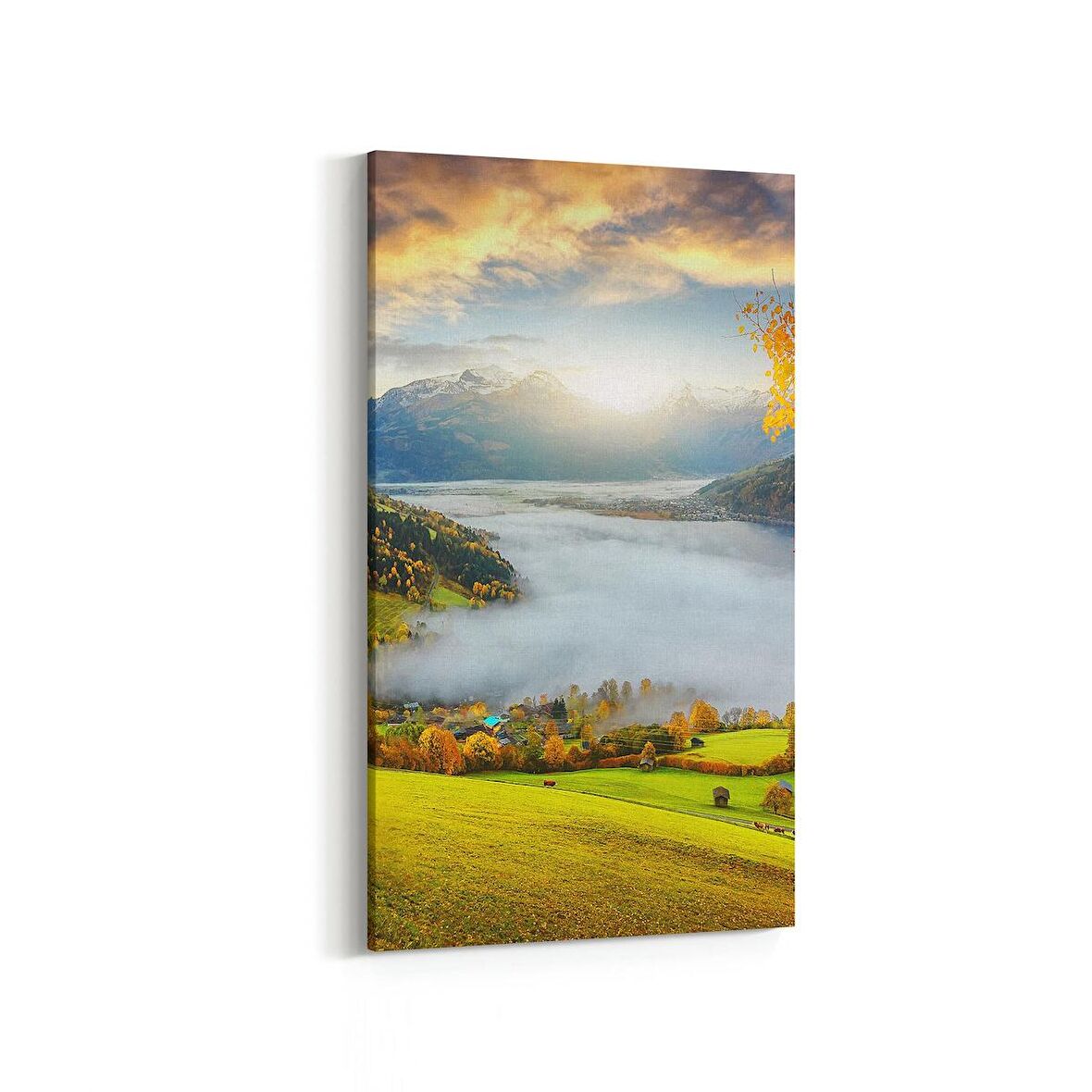 Olla 13354DD Doğa / Manzara Görseli Dikey Dar Kanvas Tablo (Ölçü: 40X80)