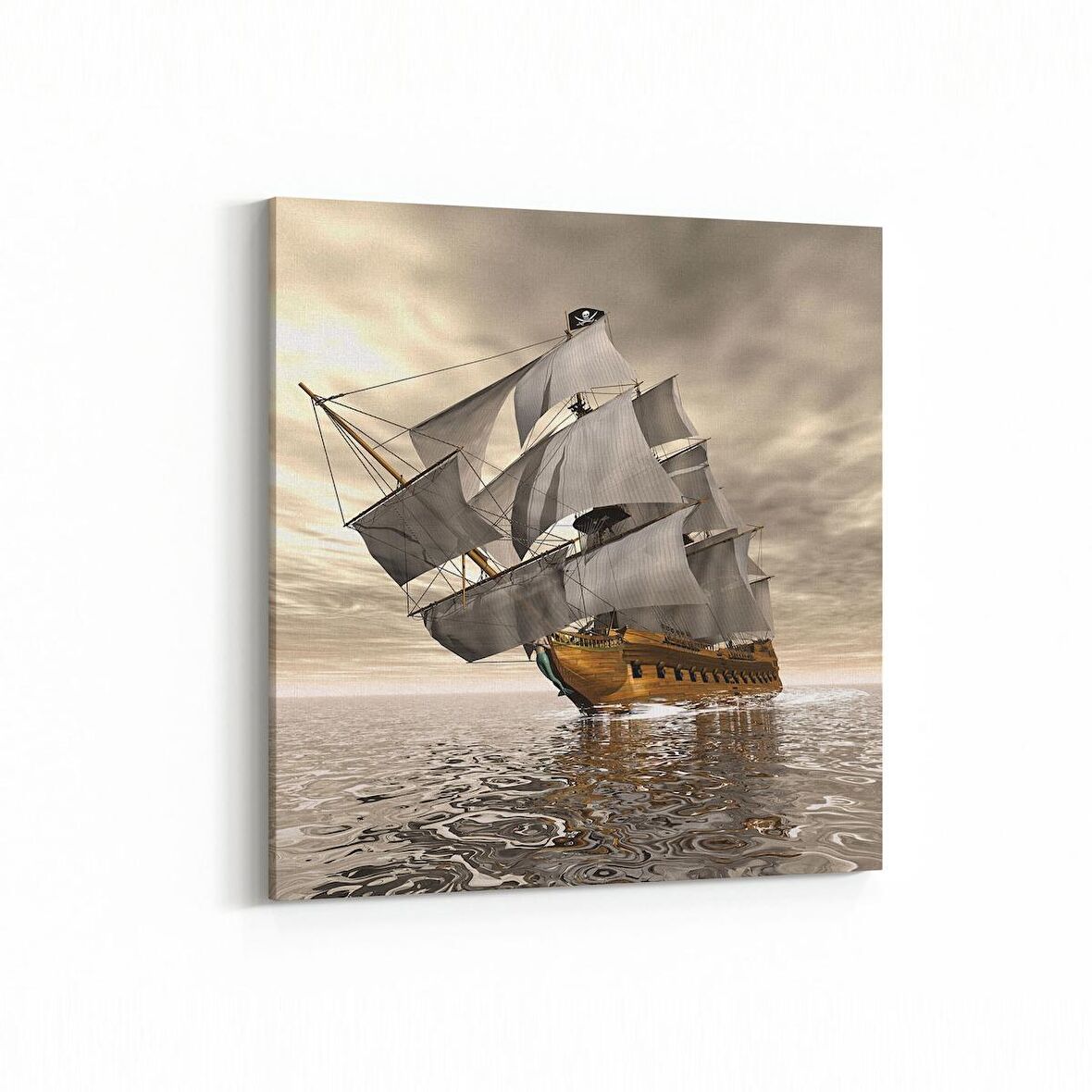 Olla 12284K Araç Görseli Kare Kanvas Tablo (Ölçü: 25X25)