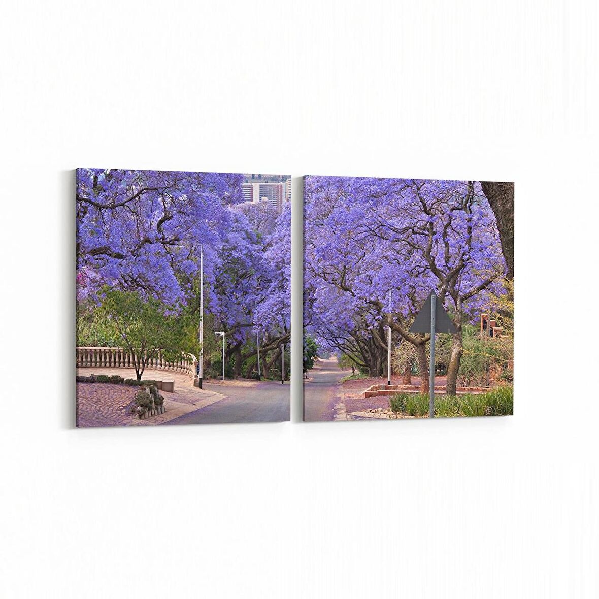 Olla 14312K2Y Doğa / Manzara Görseli Kare 2'li Yatay Kanvas Tablo (Ölçü: 145X70)