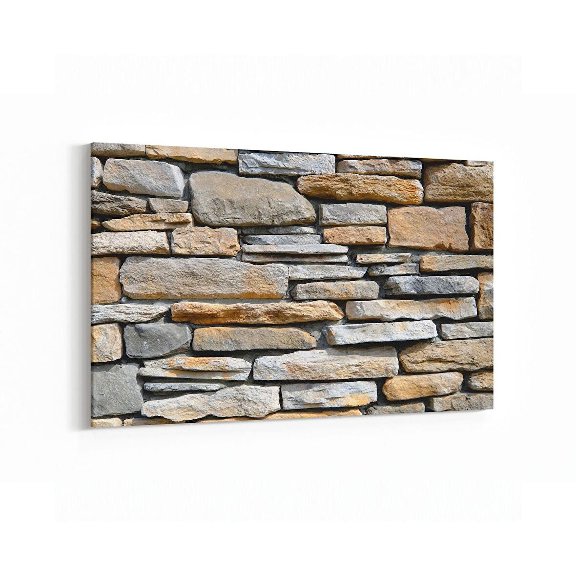 Olla 17405Y Taş / Tuğla Görseli Yatay Kanvas Tablo (Ölçü: 90X60)