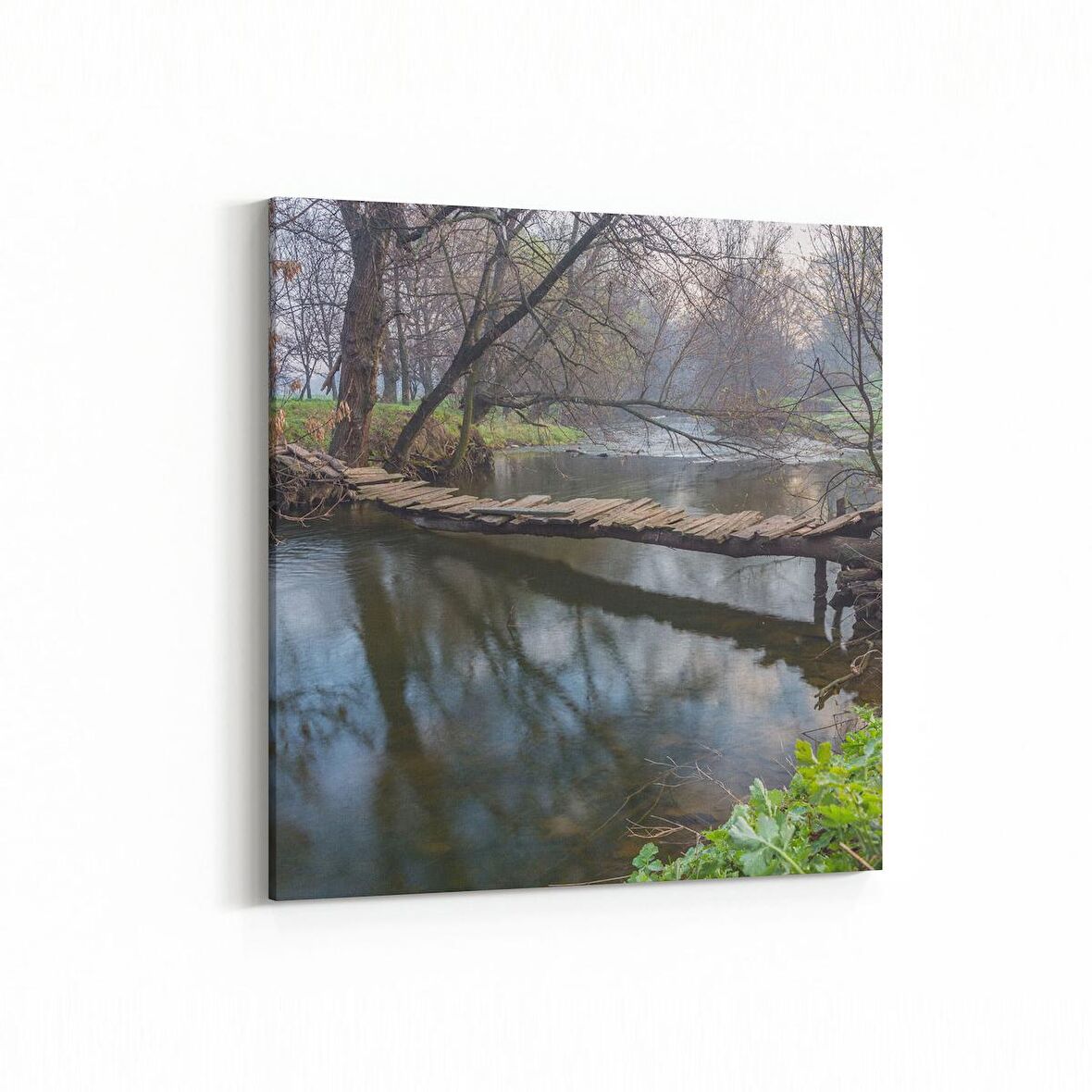 Olla 13662K Doğa / Manzara Görseli Kare Kanvas Tablo (Ölçü: 60X60)