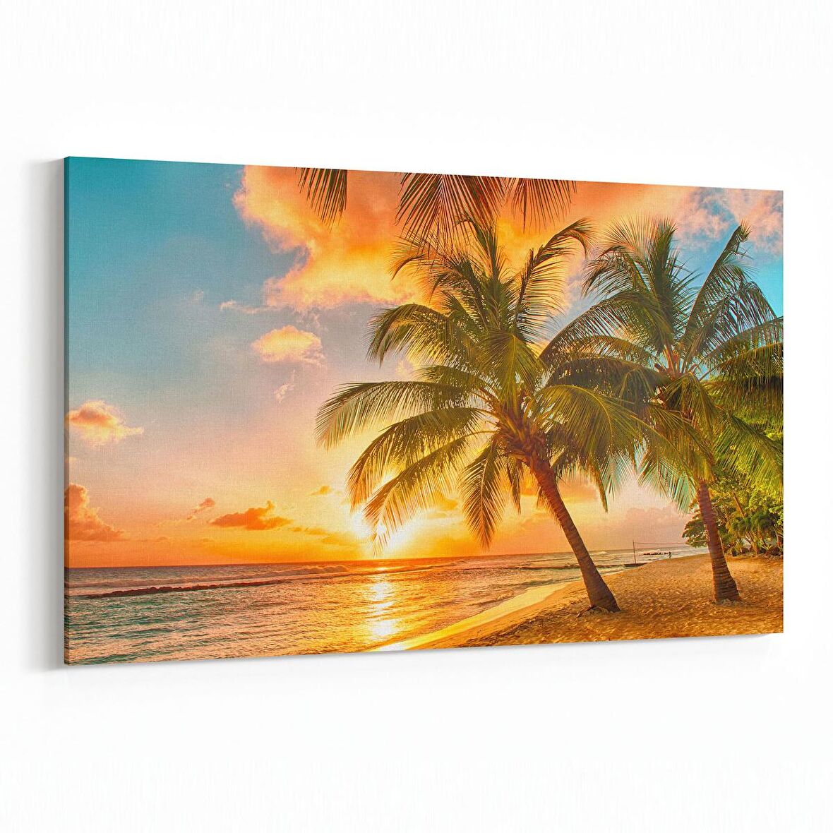 Olla 15992Y Günbatımı Görseli Yatay Kanvas Tablo (Ölçü: 120X80)