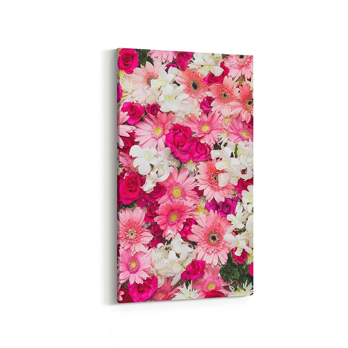 Olla 11581DD Çiçek Görseli Dikey Dar Kanvas Tablo (Ölçü: 60X120)