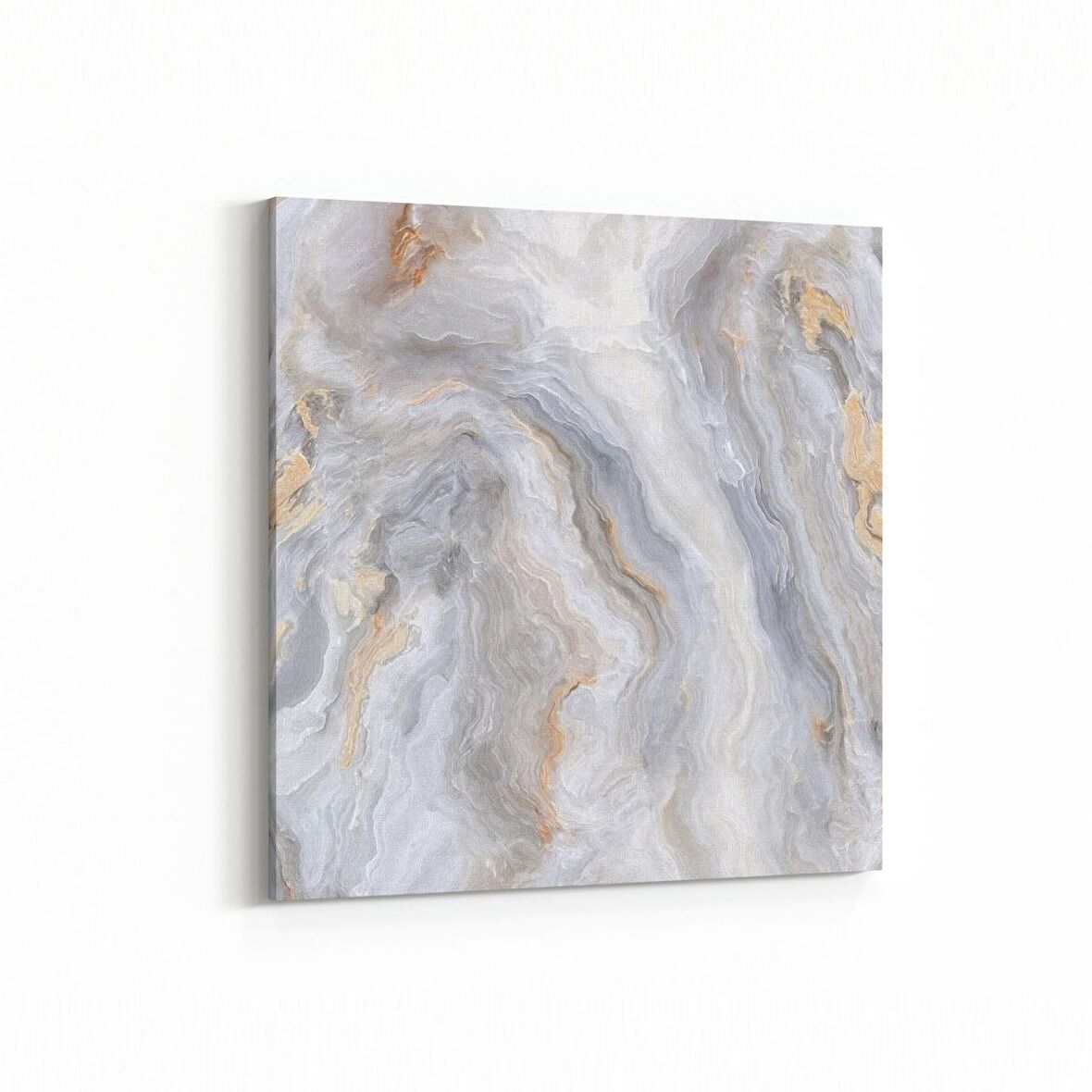 Olla 16649K Mermer Desen Görsel Kare Kanvas Tablo (Ölçü: 30X30)